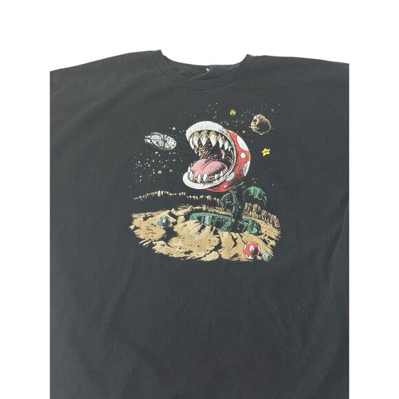 Star Wars & Mario Bros. Mashup T Shirt Size XL Vintage 2000s See Measurements - Picture 6 of 6